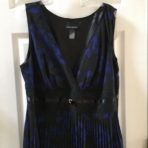 Lane Bryant V-Neck Pleated Dress Size 16